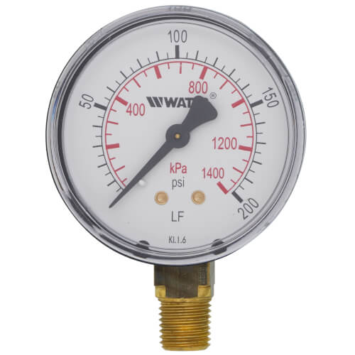 Main product image of LFDPG1 2-1/2" Pressure Gauge (0-200 psi)