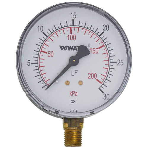 Main product image of LFDPG1 3" Pressure Gauge, Lead Free (0-30 psi)
