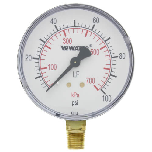 Main product image of LFDPG1 3" Pressure Gauge Lead Free (0-100 psi)