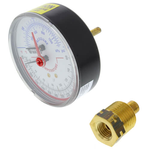 Main product image of LFDPTG-3 3" Pressure & Temperature Gauge (0-200 psi)
