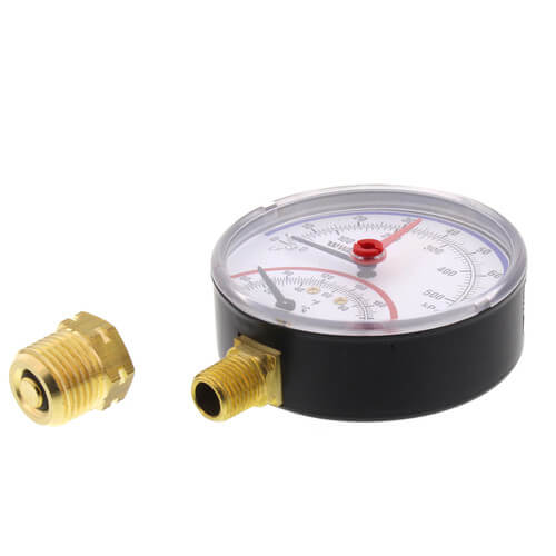 LFDPTG-1 3" Bottom Entry Pressure & Temperature Gauge (0-75 psi)