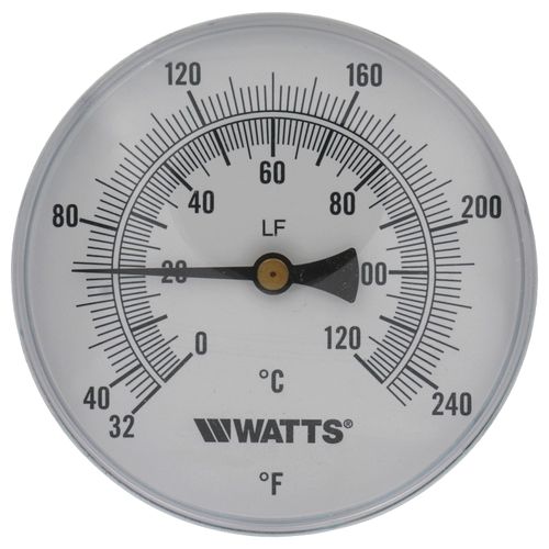 Main product image of LFTB-4-2 32-248 1/2" Center Back Entry Bimetal Thermometer, 32 To 248 degree F, 2" Probe (4" Dial)