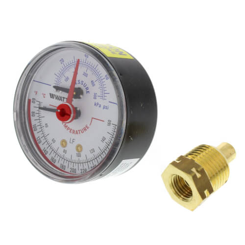 Main product image of LFDPTG-3 2-1/2" Pressure & Temperature Gauge (0-70 psi)
