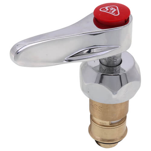 Cerama RTC New Style Cartridge w/ Check Valve, Red Lever Handle & Screw
