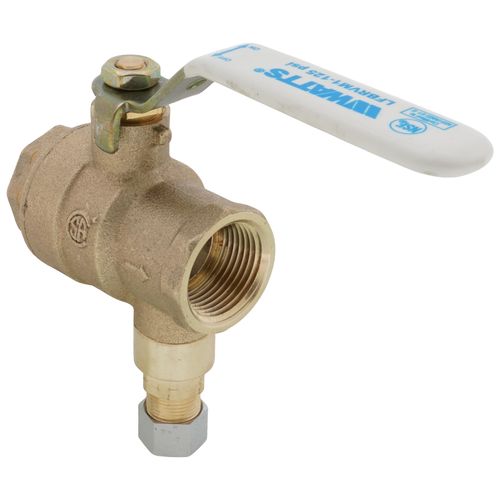 Main product image of 3/4" LFBRVM1 Threaded x Threaded x Compression Combination Ball Valve and Relief Valve, 125 PSI (Lead Free)