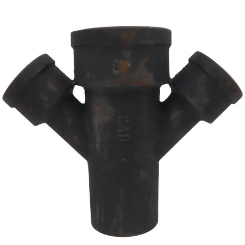4" x 2" Service Weight Cast Iron Double Wye