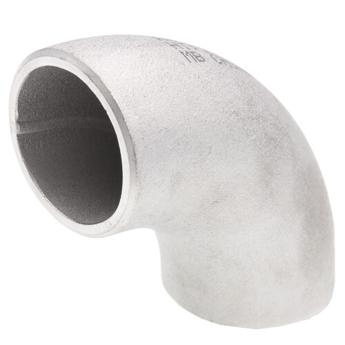 Main product image of 3/4" Sch 10 Stainless Steel Butt-Weld 90° Long Radius Elbow