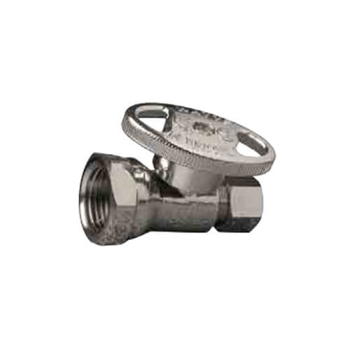 Main product image of 3/8" FIP x 3/8" OD Compression Straight Stop Valve - LF889013, No Lead (Chrome)