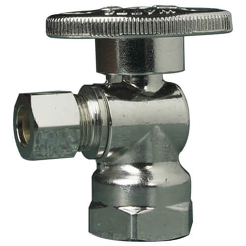 compression angle stop valve