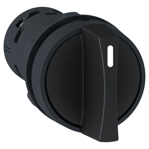 Main product image of Harmony XB7 Monolithic Selector Switch, Stay Put, 3 Positions, 2 NO - Black