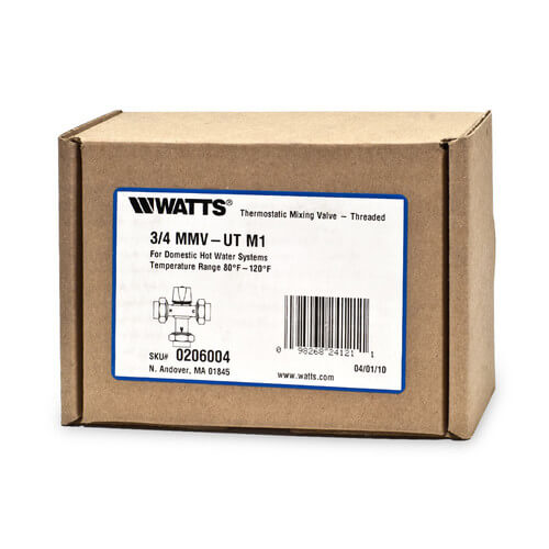 0206004 Watts 0206004 3/4" MMVUT M1, Threaded Mixing Valve