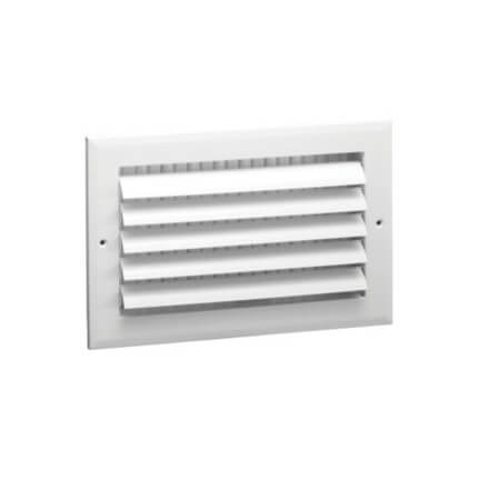10" x 8" (Wall Opening Size) White Sidewall/Ceiling Register (A611MS Series)