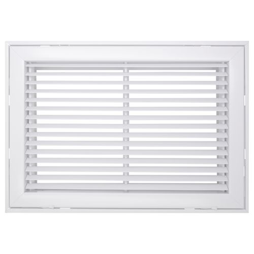 Main product image of 18" x 12" (Wall Opening Size) White Steel Fixed-Bar Filter Grille (96AFB Series)