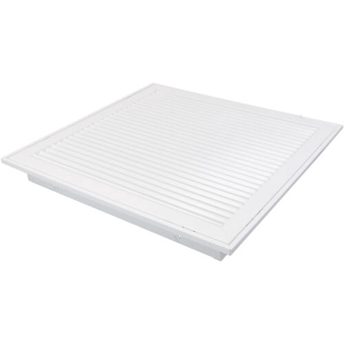 Main product image of 20" x 20" (Wall Opening Size) White Steel Fixed-Bar Filter Grille (96AFB Series)