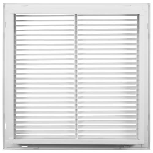 Main product image of 20" x 20" (Wall Opening Size) White Steel Fixed-Bar Filter Grille (96AFB Series)