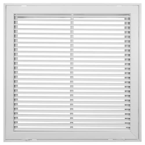 Main product image of 20" x 20" (Wall Opening Size) White Steel Fixed-Bar Filter Grille (96AFB Series)