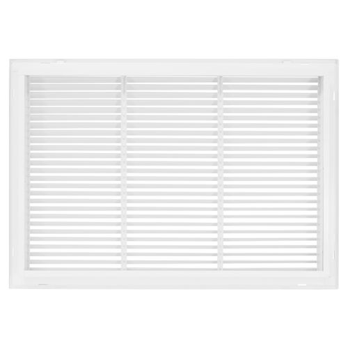 Main product image of 30" x 20" (Wall Opening Size) White Steel Fixed-Bar Filter Grille (96AFB Series)