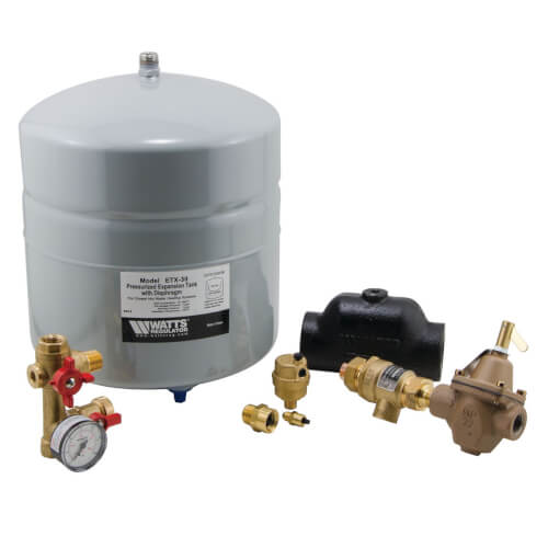 HPX-D Boiler Trim Kit w/ Check Valve, 1-1/4" NPT Air Separator, & 4.5 Gal. Expansion Tank