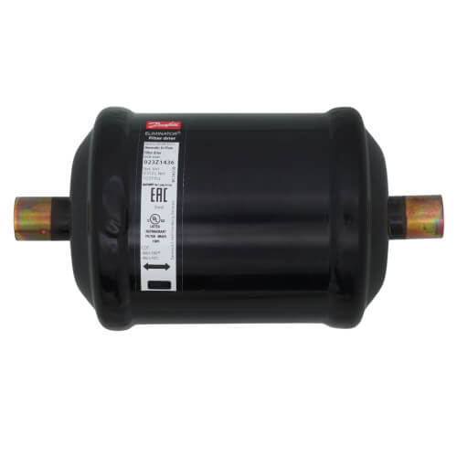 3/8" ODF Sweat DCB Bi-Flow Liquid Line Filter-Drier, DCB 163S (16 Cubic Inches)