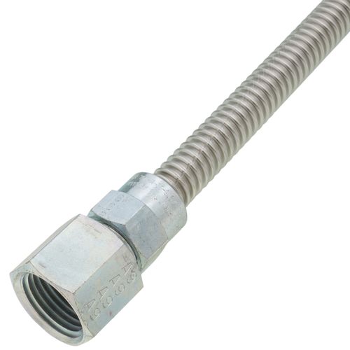 Main product image of Model 10-3132-48 1/4" ID (3/8" OD) Stainless Steel Gas Connector 1/2" MIP x 1/2" FIP (48" Length)