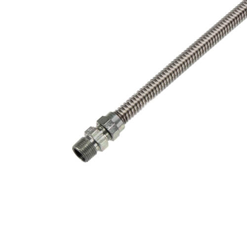Main product image of Model 20-3132-36 3/8" ID (1/2" OD) Stainless Steel Gas Connector 1/2" MIP x 1/2" FIP (36" Length)