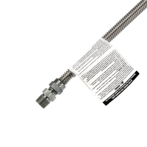 Main product image of Model 20-3132-36 3/8" ID (1/2" OD) Stainless Steel Gas Connector 1/2" MIP x 1/2" FIP (36" Length)