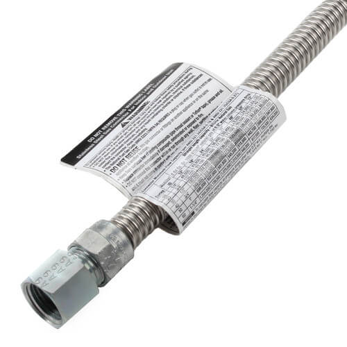 Main product image of Model 20-3132-48 3/8" ID (1/2" OD) Stainless Steel Gas Connector 1/2" MIP x 1/2" FIP (48" Length)