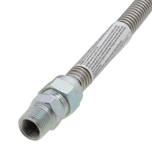 Main product image of Model 30-3131-24 1/2" ID (5/8" OD) Stainless Steel Gas Connector 1/2" MIP x 1/2" MIP (24" Length)