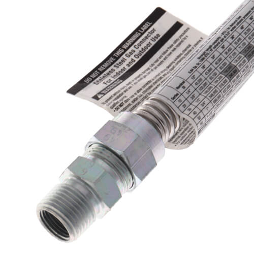 Main product image of Model 30-3131-36 1/2" ID (5/8" OD) Stainless Steel Gas Connector 1/2" MIP x 1/2" MIP (36" Length)