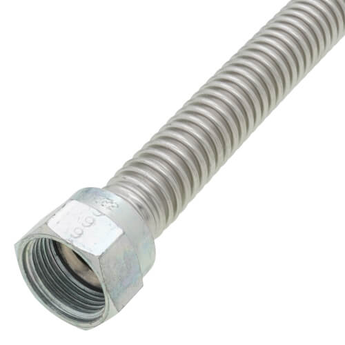 Main product image of Model 30-3141-36 1/2" ID (5/8" OD) Stainless Steel Gas Connector 1/2" MIP X 3/4" MIP (36" Length)