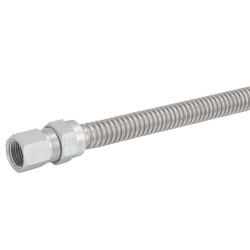 Main product image of Model 30-3232-24 1/2" ID (5/8" OD) Stainless Steel Gas Connector 1/2" FIP x 1/2" FIP (24" Length)