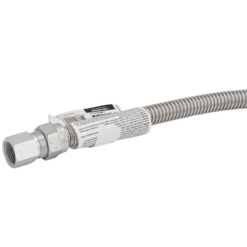 Main product image of Model 30-3232-24 1/2" ID (5/8" OD) Stainless Steel Gas Connector 1/2" FIP x 1/2" FIP (24" Length)