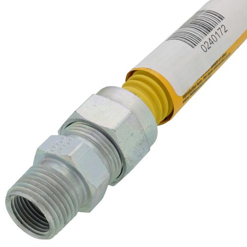 Main product image of Model 30C-3131-24 1/2" ID (5/8" OD) Coated Stainless Steel Gas Connector 1/2" MIP x 1/2" MIP (24" Length)