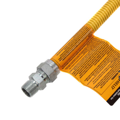 Main product image of Model 30C-3131-60 1/2" ID (5/8" OD) Coated Stainless Steel Gas Connector 1/2" MIP x 1/2" MIP (60" Length)