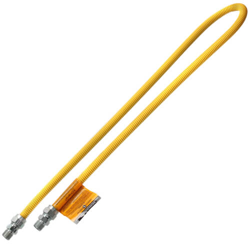 Main product image of Model 30C-3131-60 1/2" ID (5/8" OD) Coated Stainless Steel Gas Connector 1/2" MIP x 1/2" MIP (60" Length)