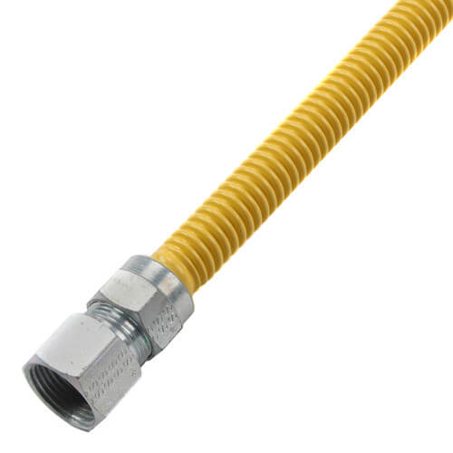 Model 30C-4142-36 1/2" ID (5/8" OD) Coated Stainless Steel Gas Connector 3/4" MIP x 3/4" FIP (36" Length)