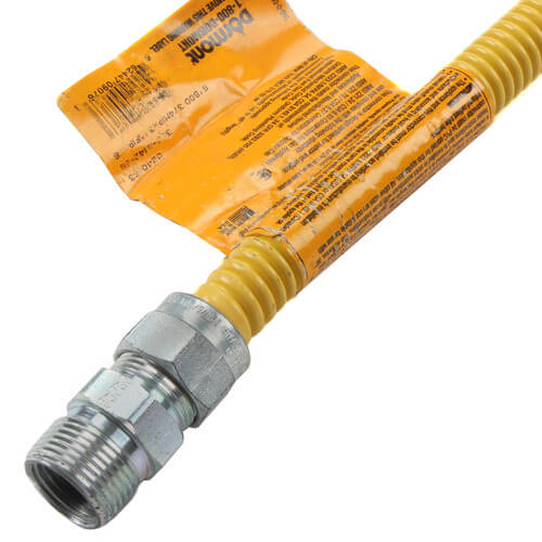 Model 30C-4142-36 1/2" ID (5/8" OD) Coated Stainless Steel Gas Connector 3/4" MIP x 3/4" FIP (36" Length)