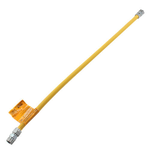 Model 30C-4142-36 1/2" ID (5/8" OD) Coated Stainless Steel Gas Connector 3/4" MIP x 3/4" FIP (36" Length)