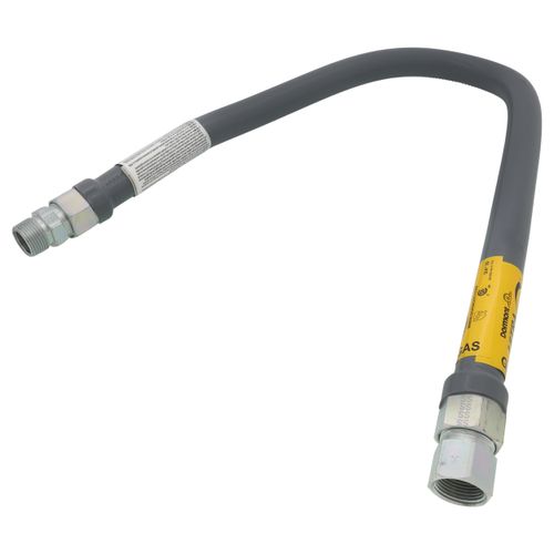 Main product image of Model 41-4142-36 3/4" ID (1" OD) PVC Coated High BTU SS Gas Connector 3/4" MIP x FIP (36" Length)