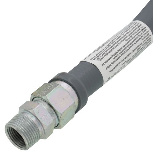 Main product image of Model 41-4142-36 3/4" ID (1" OD) PVC Coated High BTU SS Gas Connector 3/4" MIP x FIP (36" Length)