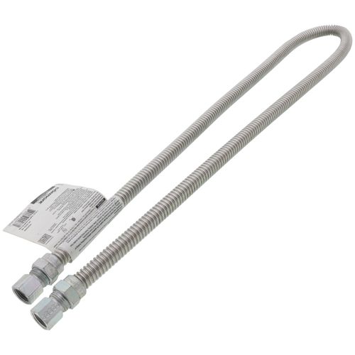 Main product image of Model 20-2222-48 3/8" ID (1/2" OD) Stainless Steel Gas Connector 3/8" FIP x FIP (48" Length)