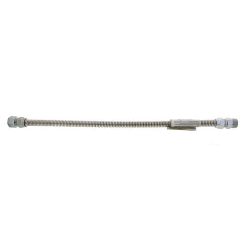 Main product image of Model 30-4142-24 1/2" ID (5/8" OD) Stainless Steel Gas Connector 3/4" MIP x FIP (24" Length)