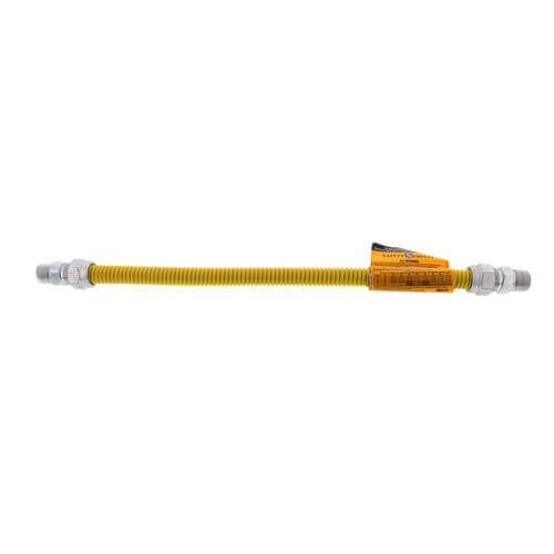 Main product image of Model 30C-3131-18 1/2" ID (5/8" OD) Coated Stainless Steel Gas Connector 1/2" MIP (18" Length)