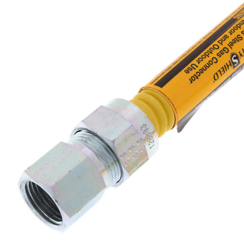 Main product image of Model 30C-3232-24 1/2" ID (5/8" OD) Coated Stainless Steel Gas Connector 1/2" FIP (24" Length)