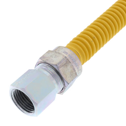 Main product image of Model 30C-3232-24 1/2" ID (5/8" OD) Coated Stainless Steel Gas Connector 1/2" FIP (24" Length)