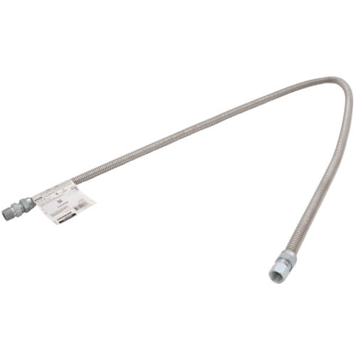 Main product image of Model 20-3122-60 3/8" ID (1/2" OD) Stainless Steel Gas Connector 1/2" MIP x 3/8" FIP (60" Length)