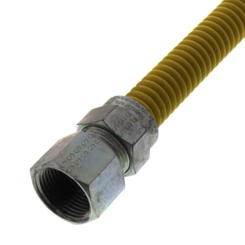 Main product image of Model 30C-4242-24 1/2" ID (5/8" OD) Coated Stainless Steel Gas Connector 3/4" FIP (24" Length)