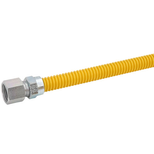 Main product image of Model 20C-3132-60 3/8" ID (1/2" OD) Coated Stainless Steel Gas Connector 1/2" MIP x 1/2" FIP (60" Length)