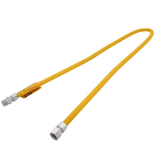 Main product image of Model 20C-3132-60 3/8" ID (1/2" OD) Coated Stainless Steel Gas Connector 1/2" MIP x 1/2" FIP (60" Length)