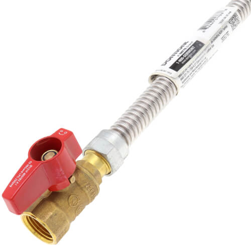 Main product image of Model 20-3135-48 3/8" ID (1/2" OD) Stainless Steel Gas Connector 1/2" MIP x 1/2" FIP (48" Length)